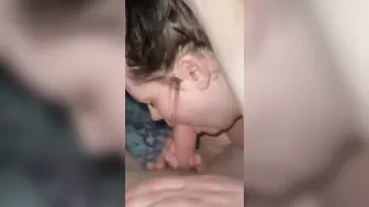 Swallowing my ex bf’s dick