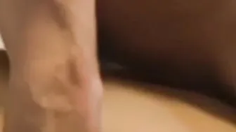 a cute blonde passionately fucks in her pussy and ass