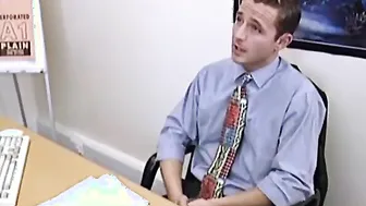 the boss invited a new employee to his office and tested her
