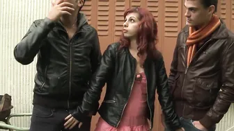 AMATEUR EUROPEAN - French Red Head Loves Being Sandwiched Between Dicks