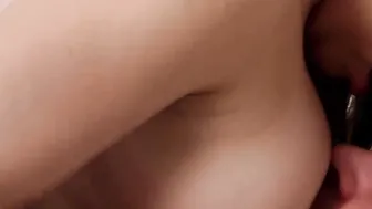 Curvy milf cunt stuffed from behind during sexsual duo