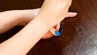 Real stepsister hand job for shy stepbro and multiple cumshots all