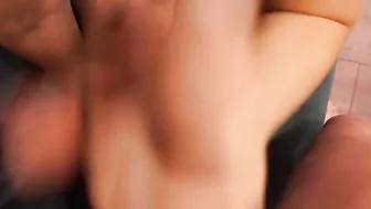 Goddess with irresistible melons devours my gigantic dong