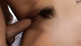 Hardcore fucked on the kitchen table with young hispanic