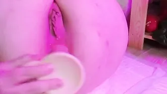 Butt-Busting Sex Toy Destroying Anal Play with Hot Blonde Babe