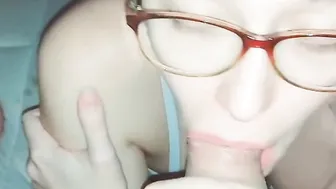 I lick his penis full of cum