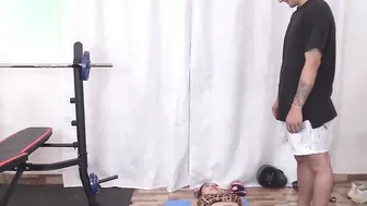 Seducing the new boy inside the gym