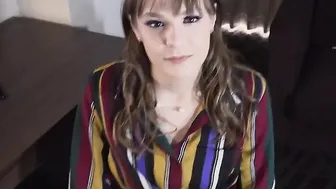 Rebecca uses her tight holes to gotten the job she
