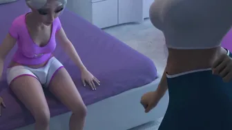 Small-cock dickgirl fucks FUTA mommy | Erotic 3D Family Sex9 (ENG Voices)