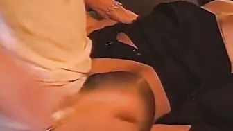 The blonde came to the service to pick up the car and got a hard ass fuck