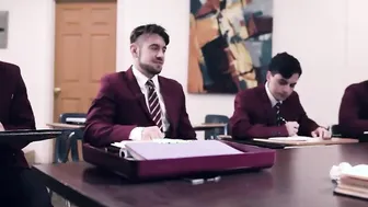 Four porn video – StraightTaboo.com - Old professor gangbanged by four students