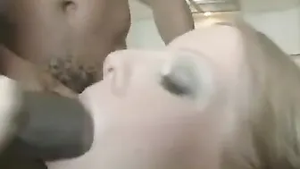 Three black guys fucked their pregnant girlfriend hard