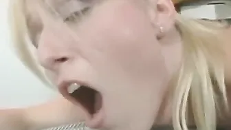 a black man fucks a white whore in all holes with a big dick