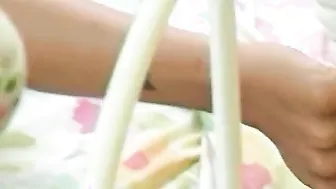 Good lesbo teen lick twat and dildo fucked