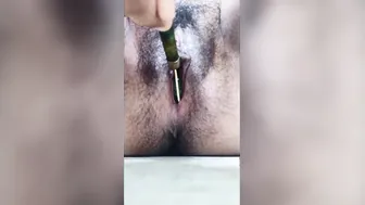 Leaking vagina multiple orgasms squirts with my sex toy