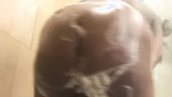 Floppy Gigantic Titty Shower Masturbation With Barbie Crystal