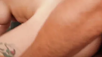View this freaky and big tit cheating wifey Olive Glass taking gigantic cock from behind inside the office and loves it