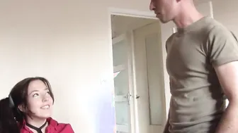 two young students take a break and enjoy fucking inside the booty