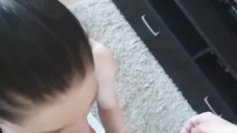 gigantic titted amateur barely legal sucking off gigantic dick daddy