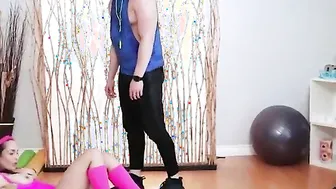 Gym Coach has fun with Goddess Big Titted Cougar (Crystal Rush Kimmy Kim)