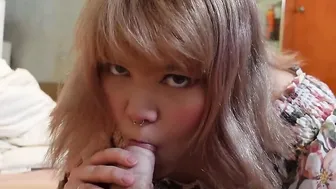 Adorable oral sex inside the mature apartment we moved inside