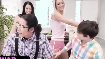 Sis Swap - beauty 18 Used Their Nerd Stepbrothers To