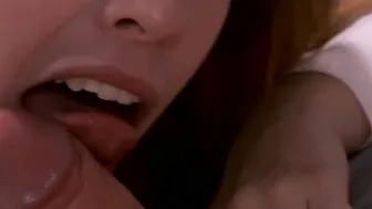 Porn UK - European Red Haired Amarna Miller Seduces Him Before