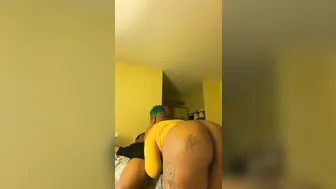 Rides big black cock