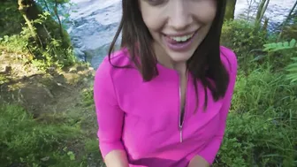 Kristina Sweet Gets Fucked into the Woods inside pov
