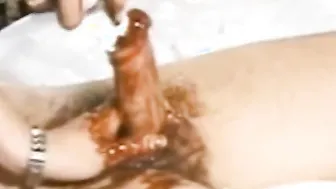 Hand Job With A bbcs Man giving him chilling hand job