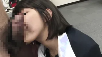 Office men share 1 cunt into work three-way
