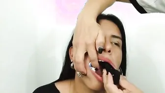 Cutie women Gagged With 10 Socks By Goddess Hispanic milf