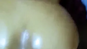 two Huge oiled up Asses gets stroked