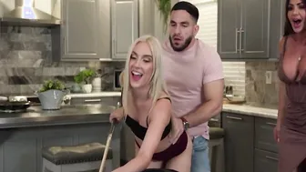 Bf Loves To Nailed Her 19 Year Old Gf And Her Sexbomb Stepmom (Jazmin Luv And Nina Dolci)