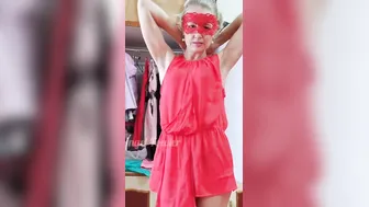 Trying on clothes from the wardrobe after moving to a new apartment - Tiktok