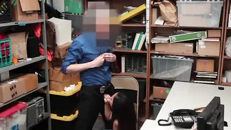 Slender chinese 19 Year Old Stripped Down and Nailed By Mall Officer - MyShopSex
