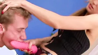 Olga Barz anal sex with strap on