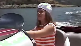 Goddess teenie Little April having fun with her pussy outside into