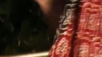 Oriental indian Stripper Exposed while Enjoying the ritual