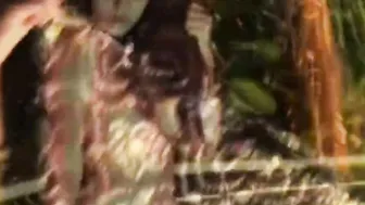Oriental indian Stripper Exposed while Enjoying the ritual