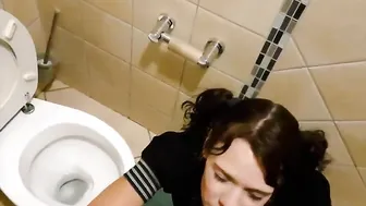 Adorable punk pigtailed women taking me for a piss