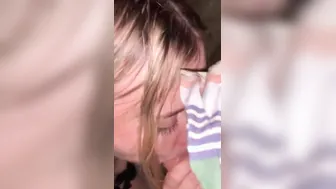 Blonde Bimbo Blows Cock Into The Kitchen After A Fancy