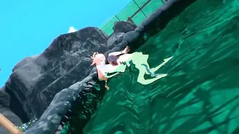 (HD60FPS)YAE MIKO AND RAIDEN SHOGUN HAVE A 3SOME WITH TRAVELER INTO HOMEMADE ONSEN(Serenitea pot)
