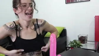 Great dark hair 19 yo becomes a pornstar by fucking our giant penis