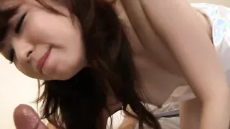 Uncensored Japanese nurse cosplay bj start stop pose