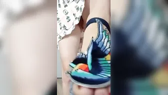 Open the bird cage