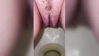 Watching My Ex-Wife Go Peeing and Then Cleaning Her Pierced Clitoris With Sea Salt Spray  a Cotton Swab
