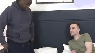 Alex African Getting Her Holes Nailed While Cuck Rushes to Eat big black dick Cumshot