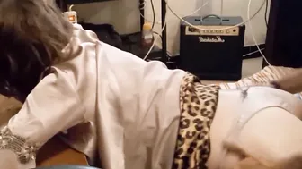 Amoul Solo 864 - Amateur White Skank Satin Grey G-String Heels Oral Sex pov Doggy Style Rim Job