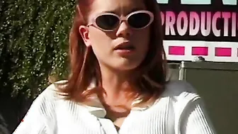 Lady having joyful experienced